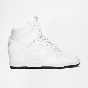 Nike Dunk Sky Hi Essential White Women's Wedge Sneakers Size 6.5